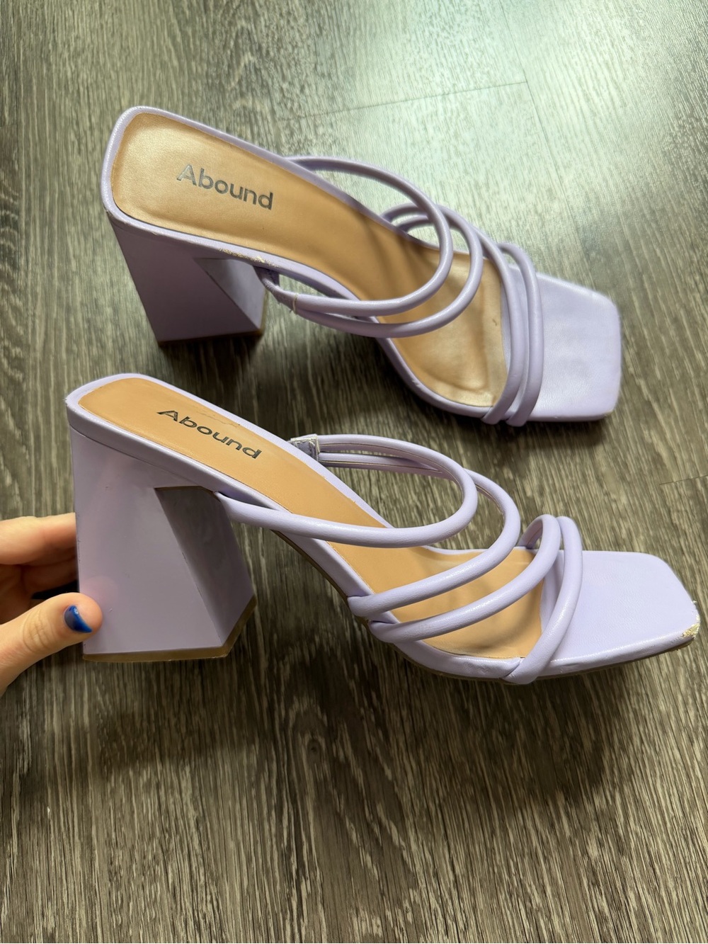 Abound Austyn Strappy Block Heel in Light Purple